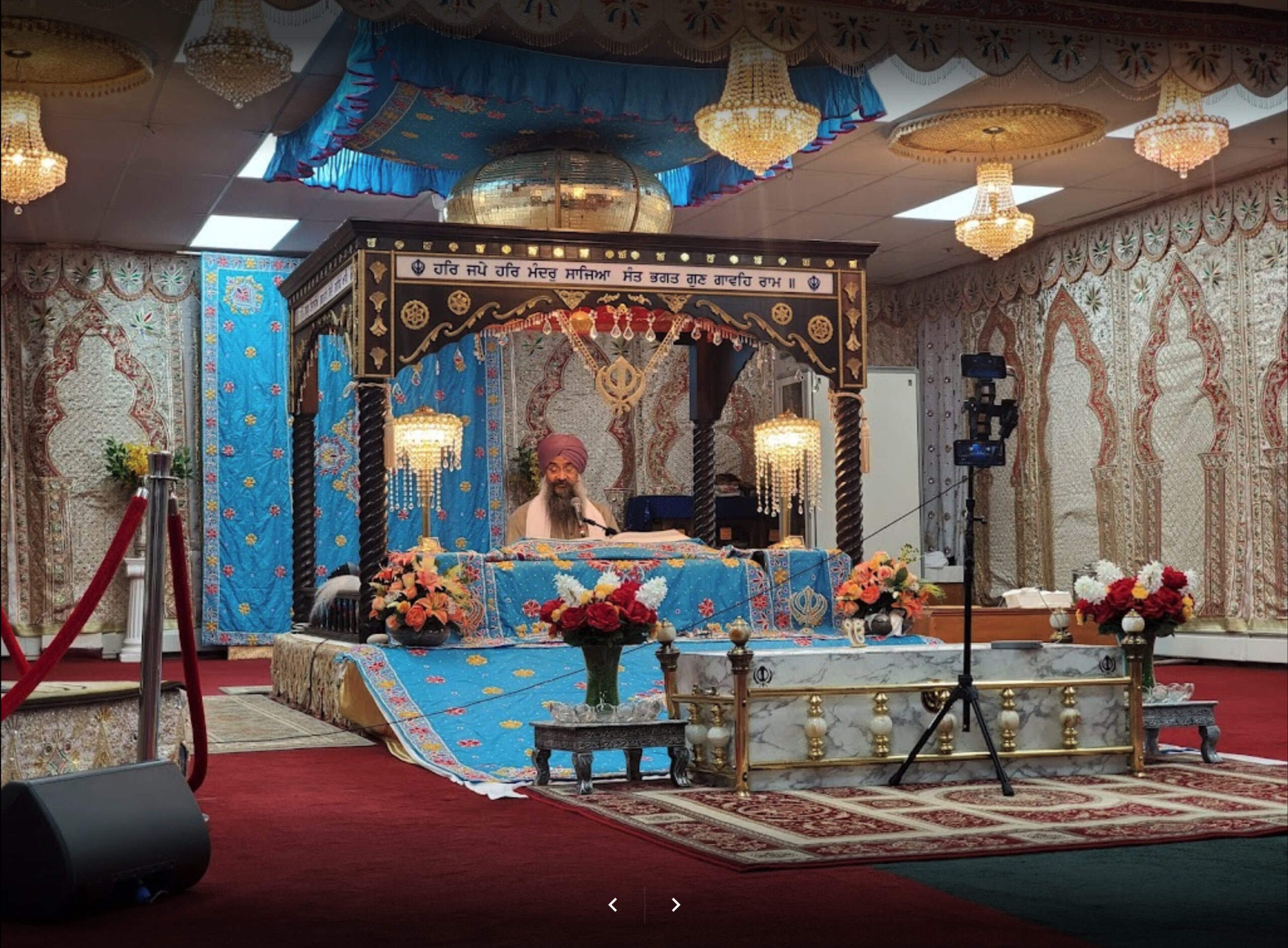 Gurdwara Mata Sahib Kaur Glen Cove NY - Main Hall